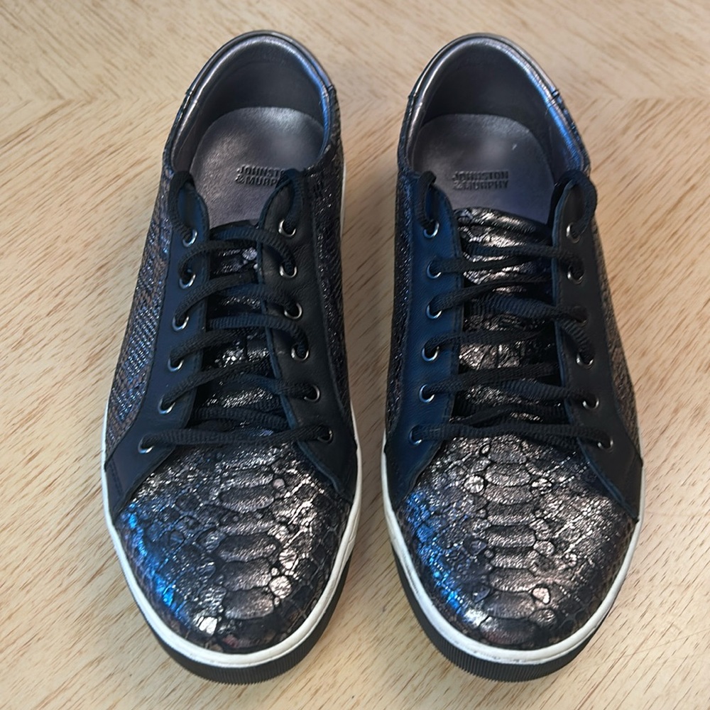Johnston & Murphy Metallic Python Sneakers (9m) - image 1